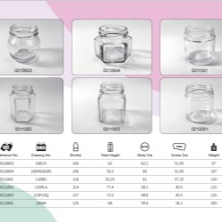 Clear Glass Food Jars 105ml - 135ml